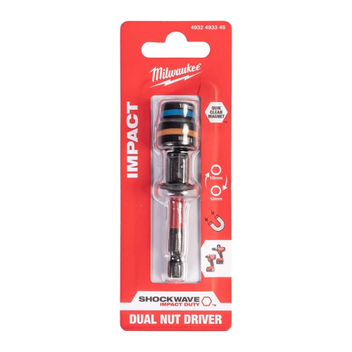 Podwójna nasadka udarowa magnetyczna HEX 10-13mm SHOCKWAVE Milwaukee – widok 2
