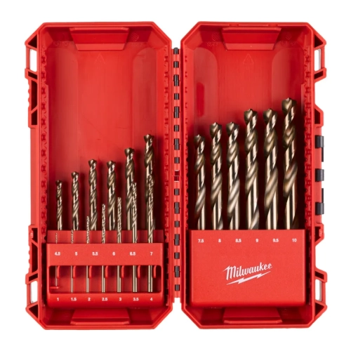 Zestaw wierteł do metalu Milwaukee HSS-G TIN COBALT 1-10 mm (19 szt.)