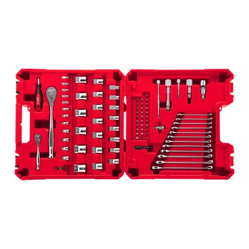 Zestaw nasadek i grzechotek dla mechaników 87 elemetów Milwaukee 4932501844