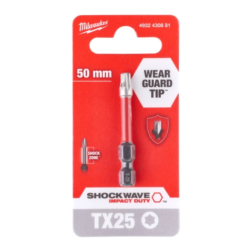 Bit udarowy Milwaukee SHOCKWAVE IMPACT DUTY TORX 25 / 50 mm
