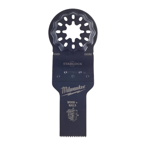 Brzeszczot bimetalowy do cięcia wgłębnego drewna z gwoździami Milwaukee STARLOCK 34x20 mm – widok 2