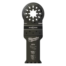Brzeszczot bimetalowy do cięcia wgłębnego wielu materiałów Milwaukee STARLOCK 47x28 mm – widok 2 Brzeszczot bimetalowy do cięcia wgłębnego wielu materiałów Milwaukee STARLOCK 47x28 mm – widok 2