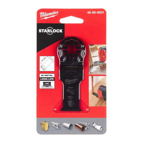 Brzeszczot bimetalowy do cięcia wgłębnego wielu materiałów Milwaukee STARLOCK 47x28 mm