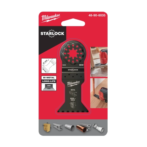 Brzeszczot bimetalowy do cięcia wgłębnego wielu materiałów Milwaukee STARLOCK 47x43 mm