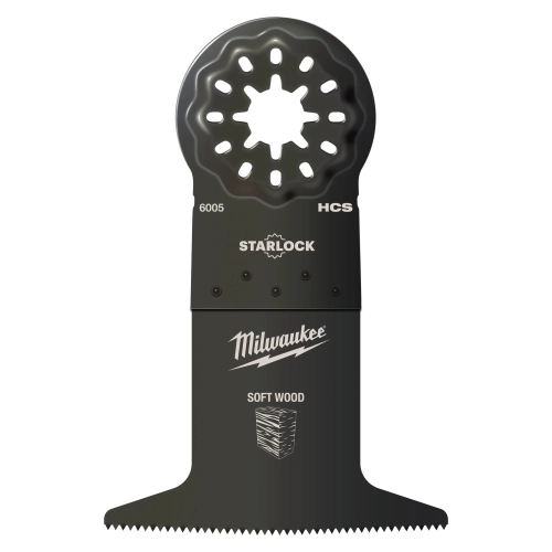 Brzeszczot szeroki do cięcia wgłębnego miękkiego drewna Milwaukee STARLOCK 65x42 mm – widok 2