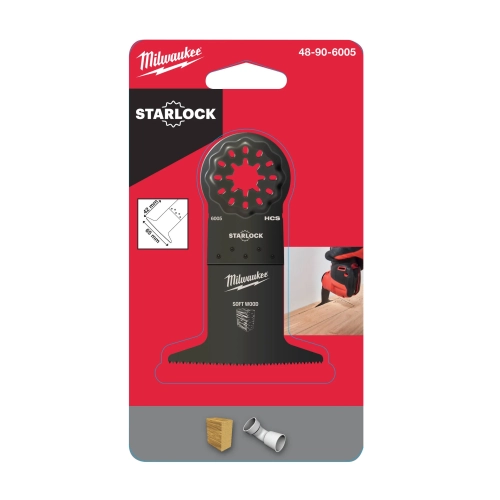 Brzeszczot szeroki do cięcia wgłębnego miękkiego drewna Milwaukee STARLOCK 65x42 mm