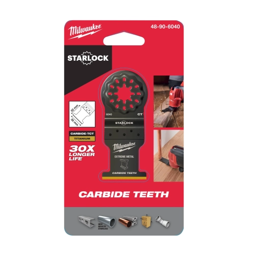 Brzeszczot z węglikiem do cięcia wgłębnego wielu materiałów Milwaukee STARLOCK 32x35 mm