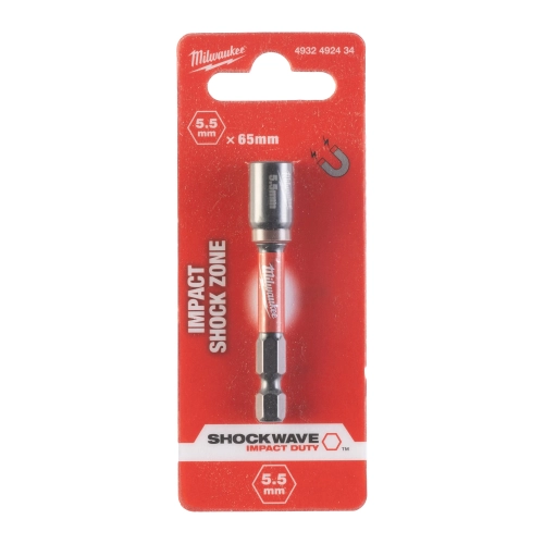 Nasadka udarowa magnetyczna Milwaukee SHOCKWAVE HEX 5,5 mm – widok 2