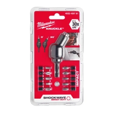 Udarowa nasadka kątowa do bitów 1/4″ HEX Milwaukee SHOCKWAVE knuckle – widok 2 Udarowa nasadka kątowa do bitów 1/4″ HEX Milwaukee SHOCKWAVE knuckle – widok 2