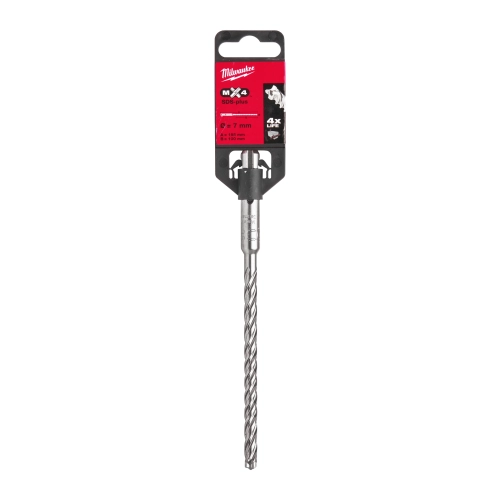 Wiertło do betonu Milwaukee SDS-PLUS MX4, 4-ostrzowe fi 7x100x165 mm