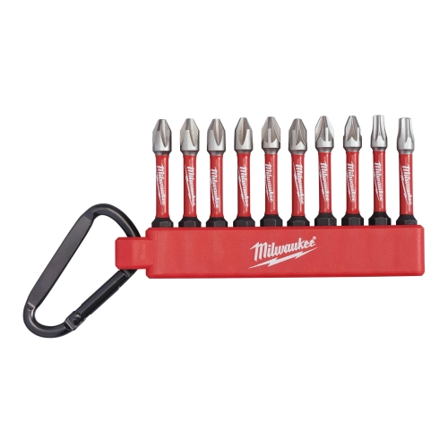 Zestaw na karabińczyku bitów udarowych Milwaukee SHOCKWAVE IMPACT DUTY (10el.)