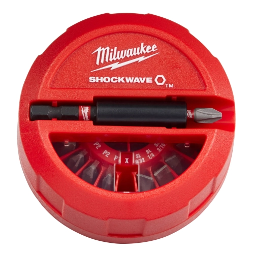Zestaw na krążku bitów udarowych Milwaukee SHOCKWAVE IMPACT DUTY (15el.)