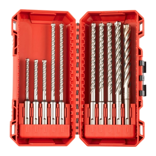Zestaw wierteł do betonu Milwaukee SDS-PLUS MX4, 4-ostrzowe 5-12 mm (10szt)