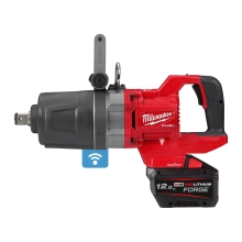 M18 ONEFHIWF1DS-121C FUEL™ ONE-KEY™ Klucz udarowy 1″ o wysokim momencie obrotowym z rękojeścią D i pierścieniem Milwaukee zestaw – widok 2