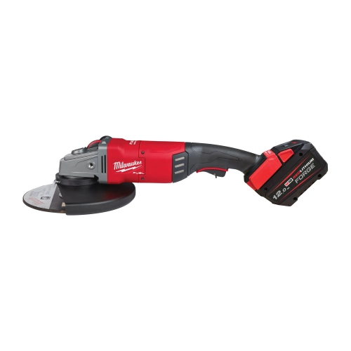 M18 ONEFLAG230XPDB-122C ONE-KEY™ Szlifierka kątowa 230 mm z hamulcem i włącznikiem łopatkowym Milwaukee zestaw z akumulatorami i ładowarką – widok 3