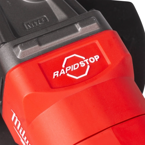 M18 ONEFLAG230XPDB-122C ONE-KEY™ Szlifierka kątowa 230 mm z hamulcem i włącznikiem łopatkowym Milwaukee zestaw z akumulatorami i ładowarką – widok 6