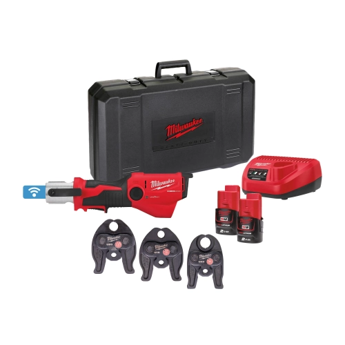 M12 ONEHPT-202C U-set subkompaktowa zaciskarka FORCE LOGIC™ zestaw - (3 x szczęki U 16,20,25mm) ONE-KEY™ Milwaukee 4933481037