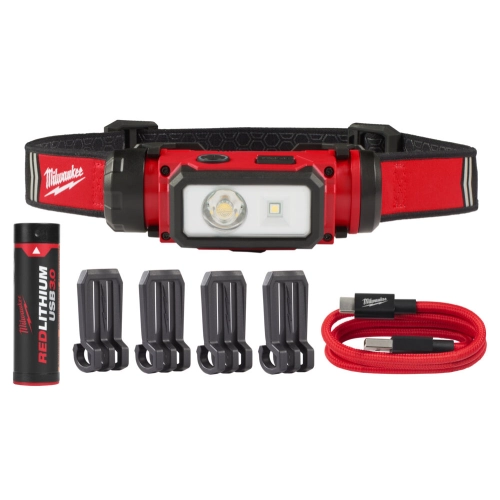 L4 HL2-301 akumulatorowa latarka czołowa USB 600 lm Milwaukee 4933479963