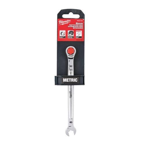 Klucz płasko-oczkowy z grzechotką 8mm MAXBITE Milwaukee 4932471501