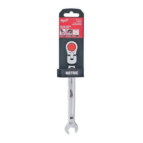 Klucz płasko-oczkowy z ruchomą grzechotką 11mm MAXBITE Milwaukee – widok 2