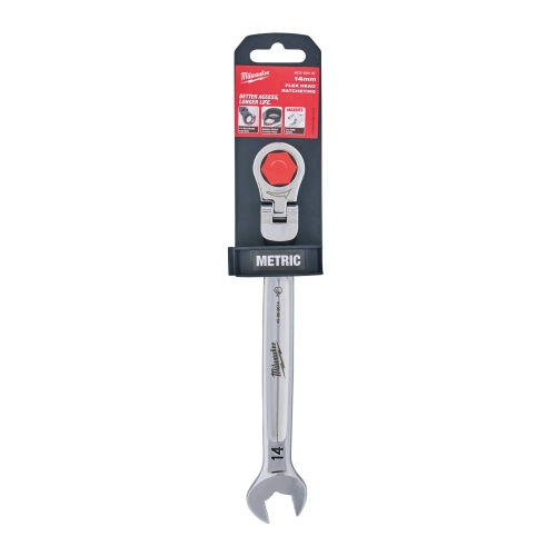 Klucz płasko-oczkowy z ruchomą grzechotką 14mm MAXBITE Milwaukee – widok 2