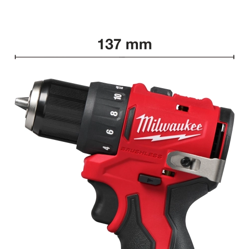 M12 BLDDRC-202C Kompaktowa bezszczotkowa wiertarko-wkrętarka Milwaukee zestaw – widok 3