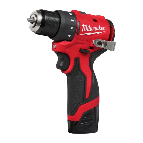 M12 BLDDRC-202C Kompaktowa bezszczotkowa wiertarko-wkrętarka Milwaukee zestaw