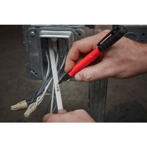 Markery cienkie czarne INKZALL (4szt) Milwaukee 48223154 – widok 3