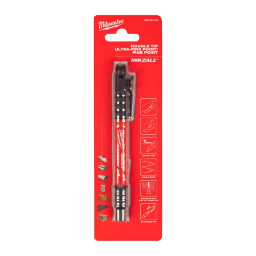 Marker 2w1 z cienką i ultra cienką końcówką INKZALL Milwaukee – widok 2