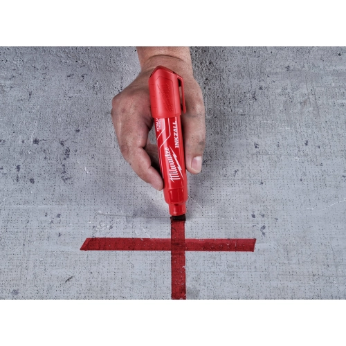 Marker czerwony XL INKZALL Milwaukee – widok 3