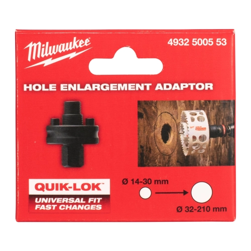 Uniwersalny adapter do otwornic QUIK-LOK QL 32-210mm Milwaukee – widok 3