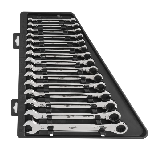 Zestaw kluczy płasko-oczkowych z grzechotką (15szt) MAXBITE Milwaukee 4932464994