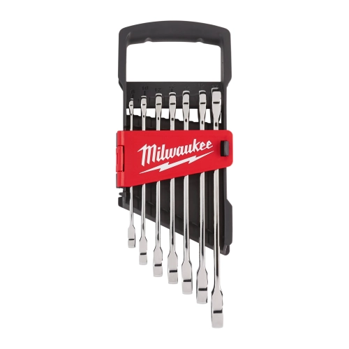 Zestaw kluczy płasko-oczkowych z grzechotką (7szt) MAXBITE Milwaukee 4932464993