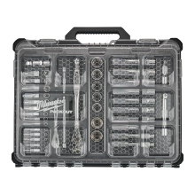 Zestaw nasadek 1/4″ i 1/2″ z grzechotką (63szt.) PACKOUT Milwaukee – widok 2 Zestaw nasadek 1/4″ i 1/2″ z grzechotką (63szt.) PACKOUT Milwaukee – widok 2