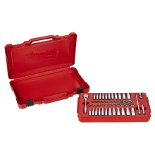 Zestaw nasadek 1/4″ z grzechotką (50szt.) Milwaukee – widok 2 Zestaw nasadek 1/4″ z grzechotką (50szt.) Milwaukee – widok 2