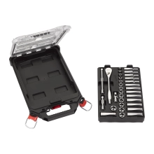 Zestaw nasadek 3/8″ z grzechotką (32szt.) PACKOUT Milwaukee – widok 2 Zestaw nasadek 3/8″ z grzechotką (32szt.) PACKOUT Milwaukee – widok 2