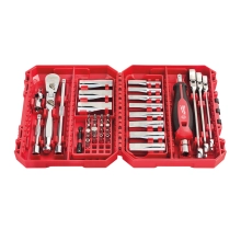 Zestaw nasadek z grzechotką 1/4″ i bitów (42szt.) Milwaukee – widok 2 Zestaw nasadek z grzechotką 1/4″ i bitów (42szt.) Milwaukee – widok 2