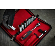 Zestaw nasadek z grzechotką 3/8″ (12szt.) Milwaukee 48229001 – widok 2 Zestaw nasadek z grzechotką 3/8″ (12szt.) Milwaukee 48229001 – widok 2