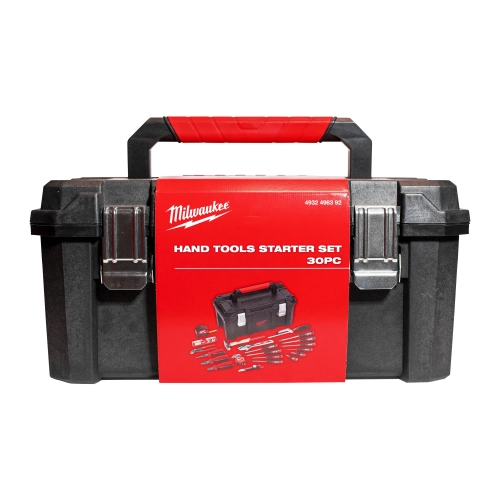 Zestaw startowy narzędzi ręcznych w skrzynce 30szt. Milwaukee 4932498392
