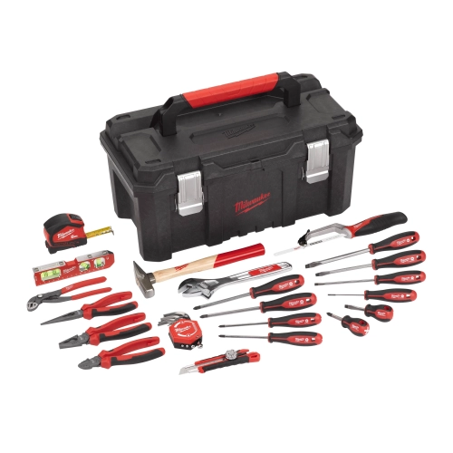 Zestaw startowy narzędzi ręcznych w skrzynce 30szt. Milwaukee 4932498392
