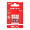 Bit udarowy Milwaukee SHOCKWAVE IMPACT DUTY HEX 2,5 / 25 mm (3szt)