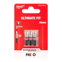 Bit udarowy Milwaukee SHOCKWAVE IMPACT DUTY PH 2 / 25 mm (3szt) – widok 2