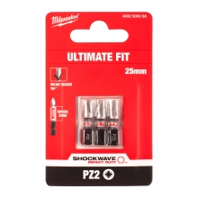 Bit udarowy Milwaukee SHOCKWAVE IMPACT DUTY PZ 2 / 25 mm (3szt) – widok 2 Bit udarowy Milwaukee SHOCKWAVE IMPACT DUTY PZ 2 / 25 mm (3szt) – widok 2