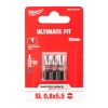 Bit udarowy Milwaukee SHOCKWAVE IMPACT DUTY SL 0,8x5,5 mm (3szt) – widok 2