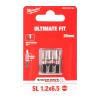 Bit udarowy Milwaukee SHOCKWAVE IMPACT DUTY SL 1,2x6,5 mm (3szt) – widok 2