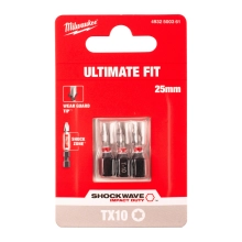 Bit udarowy Milwaukee SHOCKWAVE IMPACT DUTY TORX 10 / 25 mm (3szt) – widok 2 Bit udarowy Milwaukee SHOCKWAVE IMPACT DUTY TORX 10 / 25 mm (3szt) – widok 2