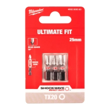 Bit udarowy Milwaukee SHOCKWAVE IMPACT DUTY TORX 20 / 25 mm (3szt) – widok 2