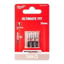 Bit udarowy Milwaukee SHOCKWAVE IMPACT DUTY TORX 25 / 25 mm (3szt) – widok 2 Bit udarowy Milwaukee SHOCKWAVE IMPACT DUTY TORX 25 / 25 mm (3szt) – widok 2