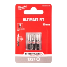 Bit udarowy Milwaukee SHOCKWAVE IMPACT DUTY TORX 27 / 25 mm (3szt) – widok 2 Bit udarowy Milwaukee SHOCKWAVE IMPACT DUTY TORX 27 / 25 mm (3szt) – widok 2