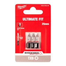 Bit udarowy Milwaukee SHOCKWAVE IMPACT DUTY TORX 9 / 25 mm (3szt) – widok 2